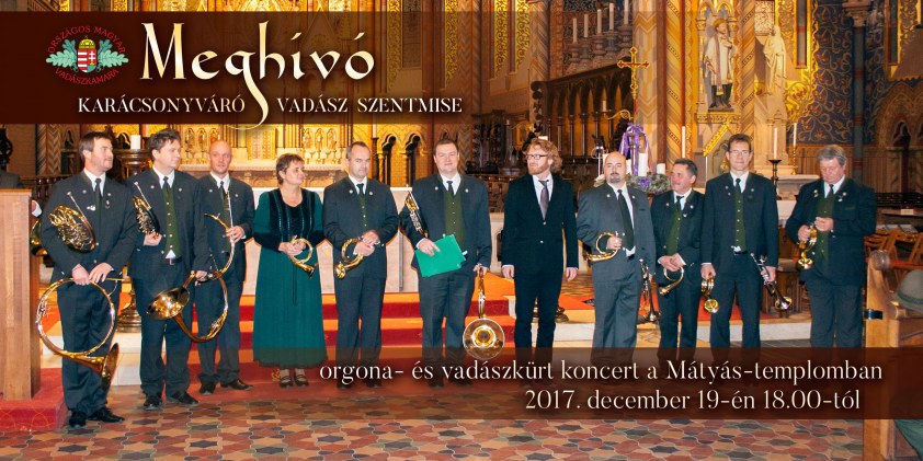 Meghívó - Karácsonyváró Vadász Szentmise a Mátyás-templomban (2018. december 19.)